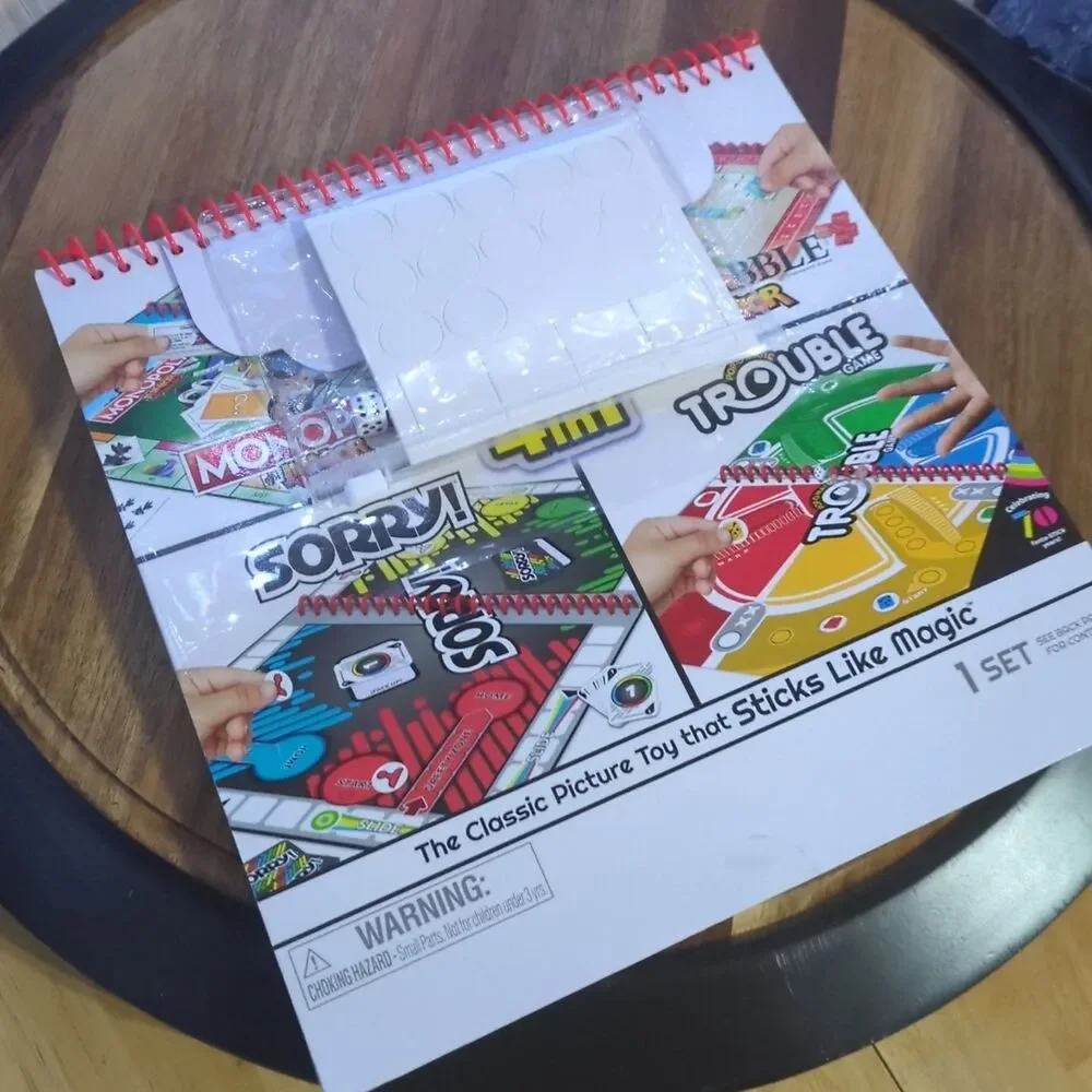 Colorforms 4 In 1 Game Book (Monopoly Jr., Scrabble Jr., Sorry, And Trouble)